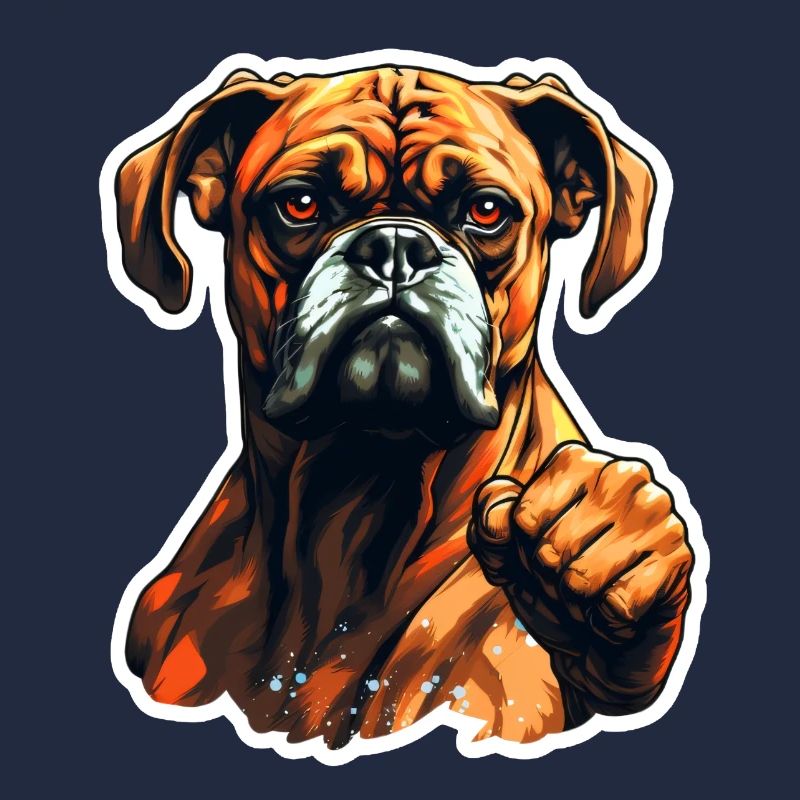 Boxer lustig