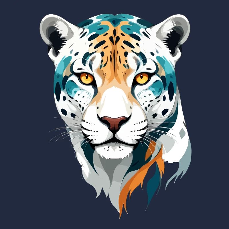 Leopard Vector Art Vibrant Colors Illustration