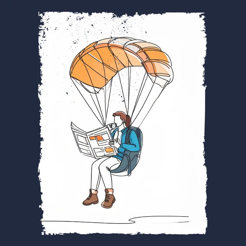 Airborne Reader Illustration