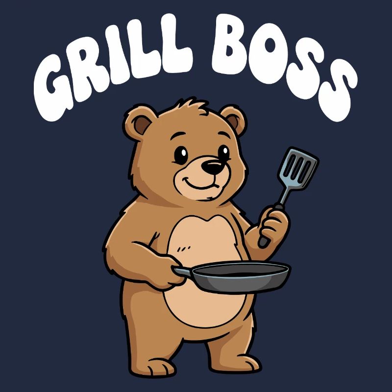 Grill Bear Cooking Design