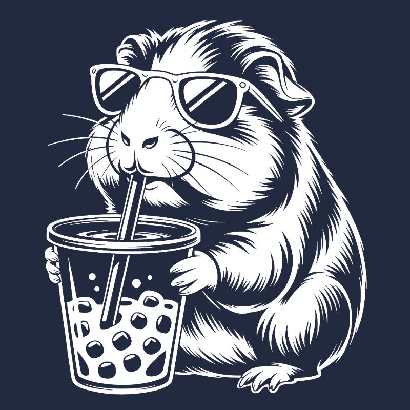 Guinea pig with sunglasses