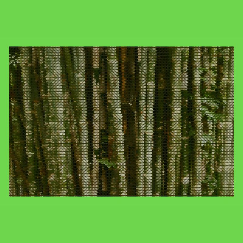 Forest Camouflage Grid Pattern