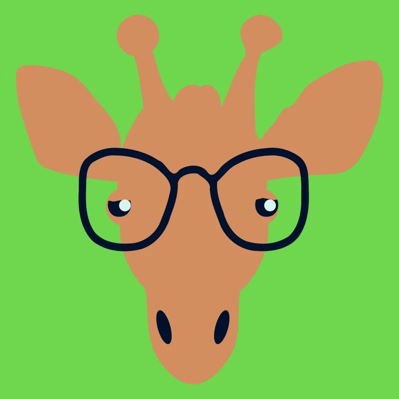 Giraffe mit Durchblick
