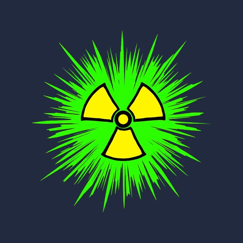 Nuklear Radioaktiv Chemie Atomkraft Nuklearzeichen