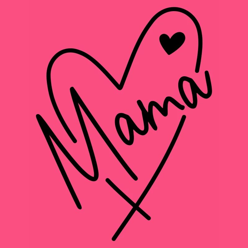 Mama Herz Mutter Kind Liebe Muttertag Geschenk