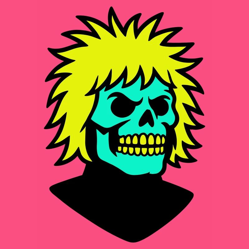 Skullman avec une coiffure cool