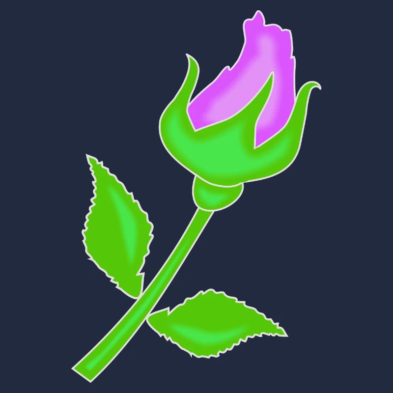 Rose dans une teinte violette