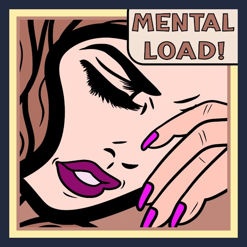 Mental Load Retro Pop Art