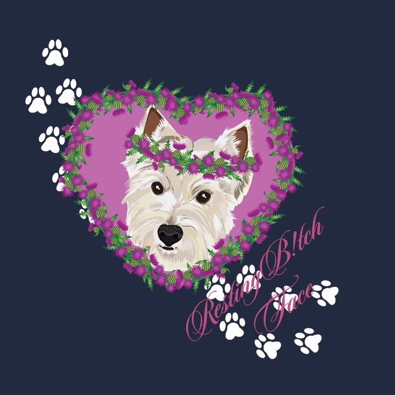 Resting B!tch Face West Highland Terrier