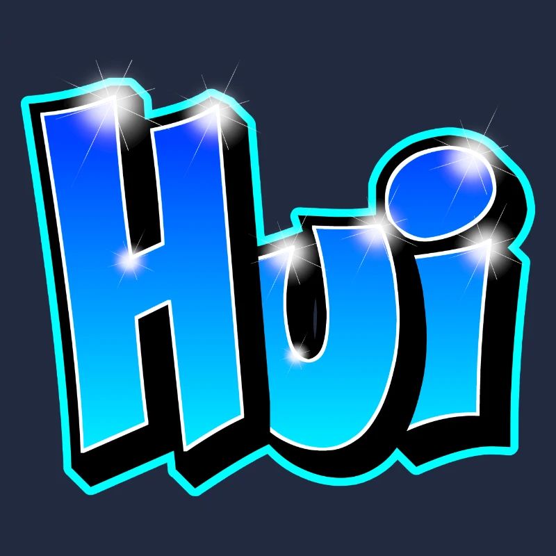 Graffiti "Hui" printable on any medium!