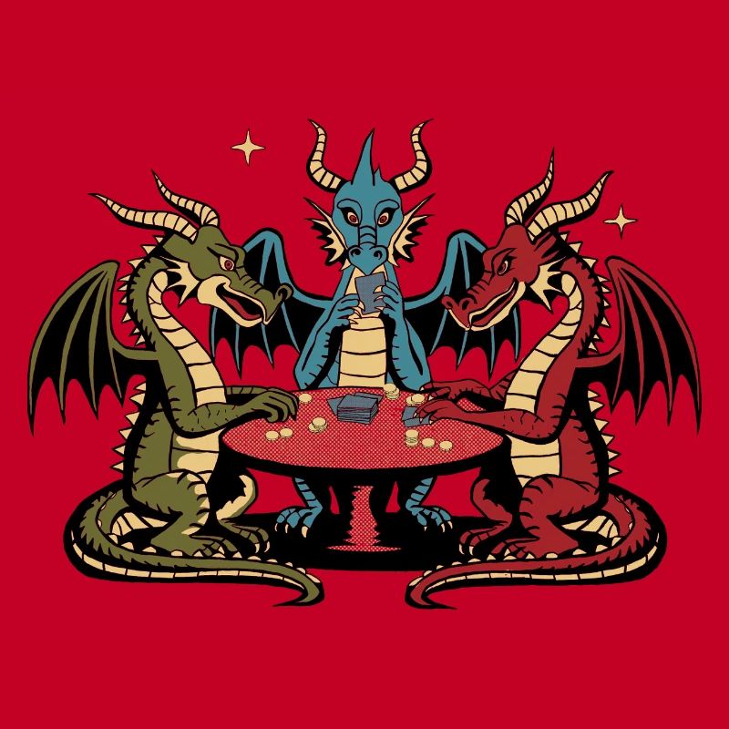 Drachen-Spielkarten