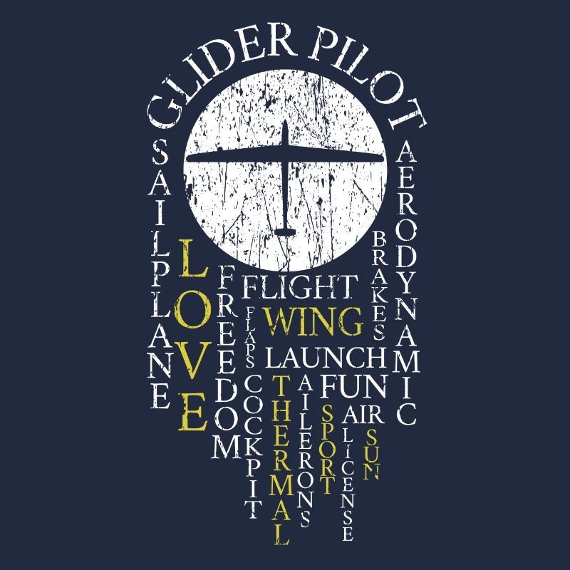 Glider Pilot Retro Gliding Definition Sailing