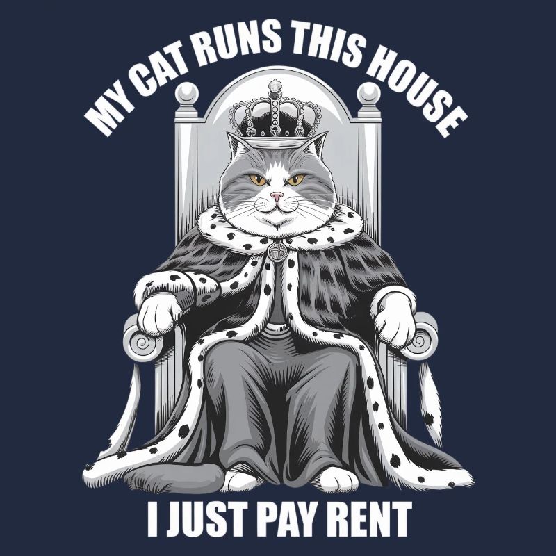 Mon chat dirige cette maison Je ne paie que le loyer monarque