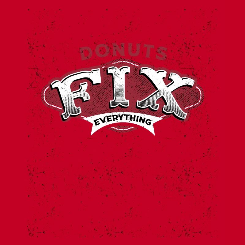 Donuts Fix Everything Retro-Vibe