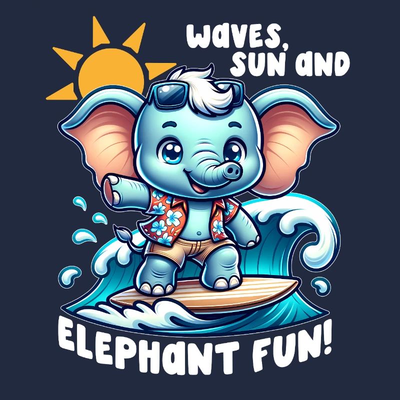 Elefanten-Surfer