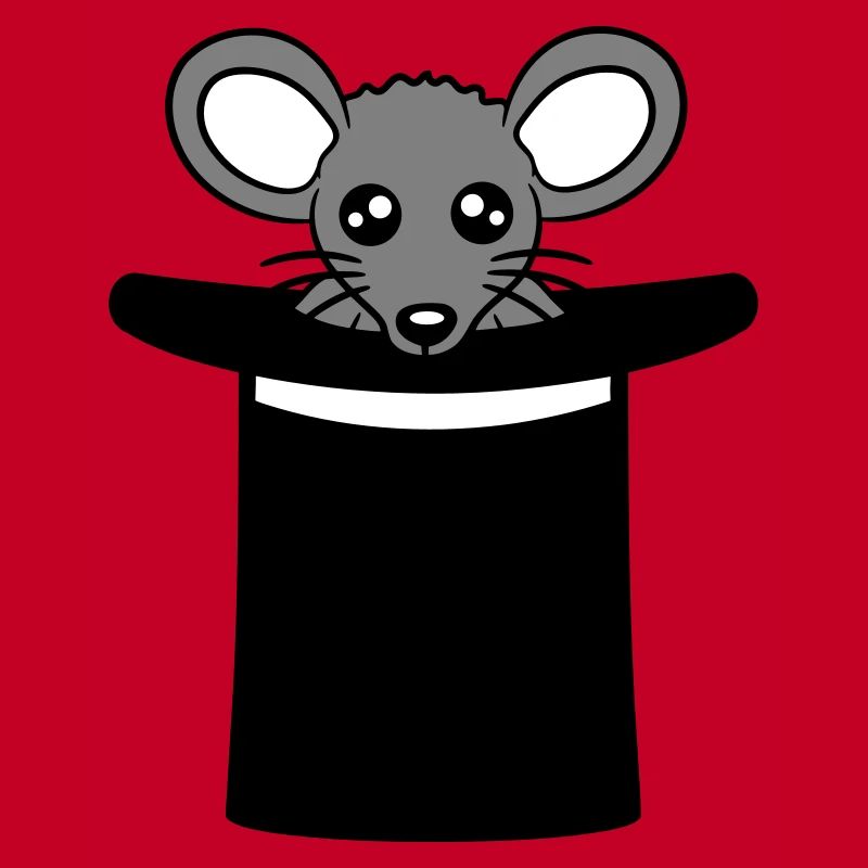 Mouse in Wizard Hat Top Hat Little Mouse Cute