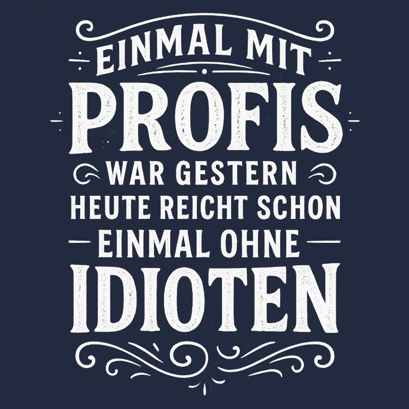 EINMAL MIT PROFIS war früher - Lustig Arbeit