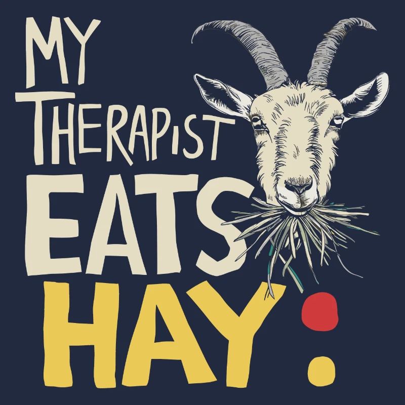 Goat Humor – My Therapist Eats Hay