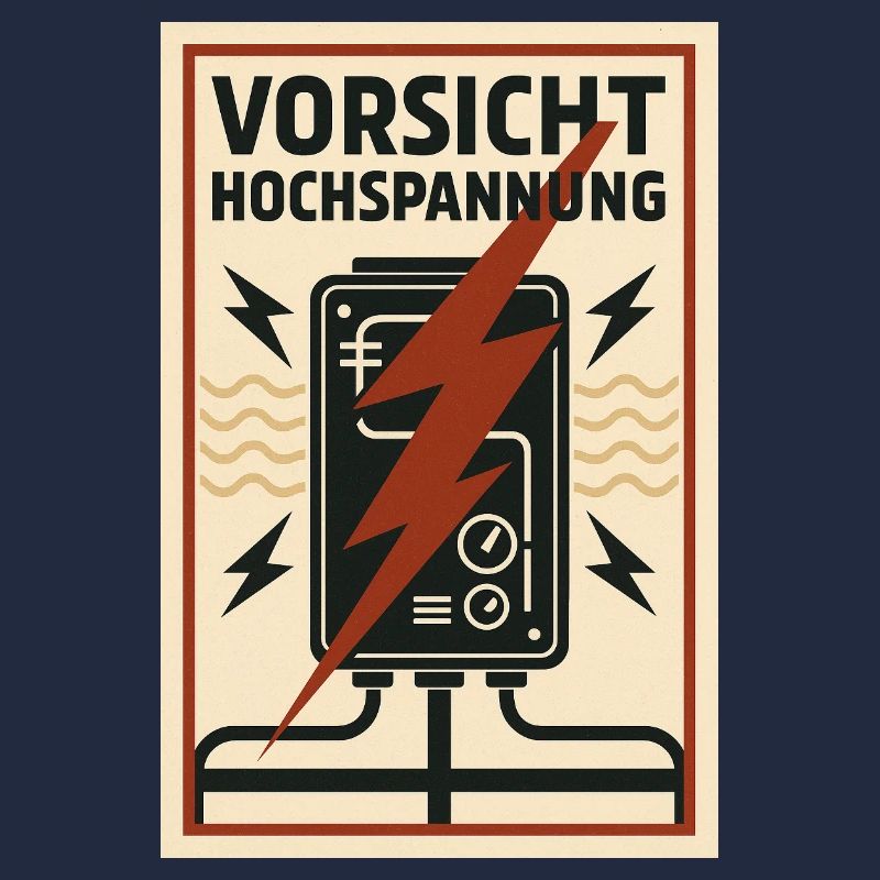 Caution High Voltage Current Warning Sign