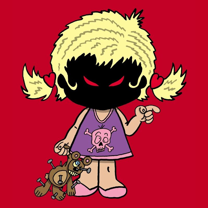 Dämonisches kleines Mädchen