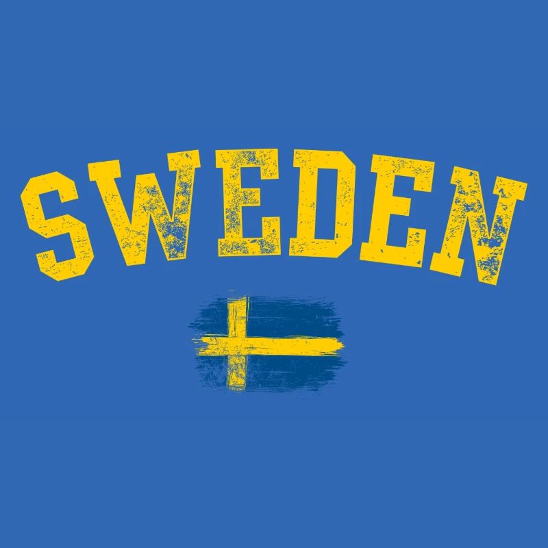 Tee du drapeau Swedish Bold Brush