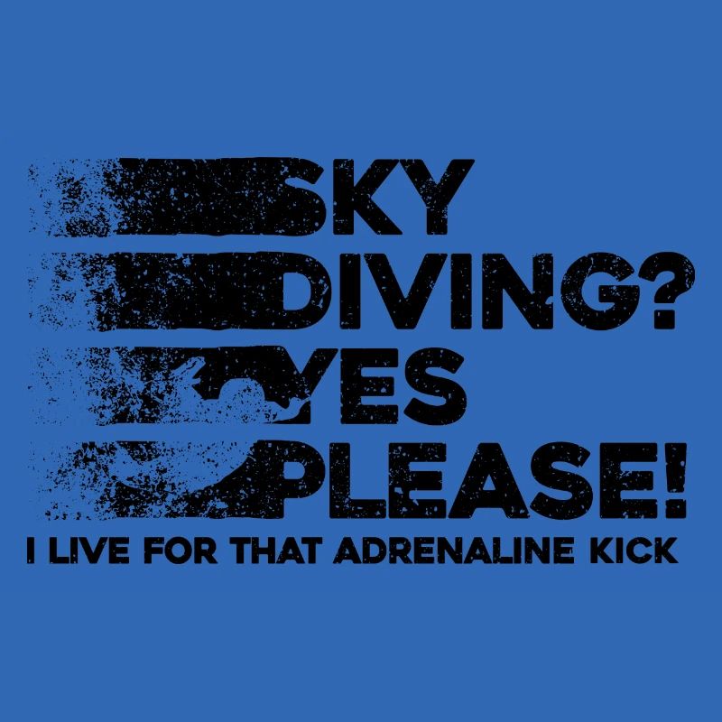 Sky Dive Fever Design. Perfektes Adrenalin-Geschenk