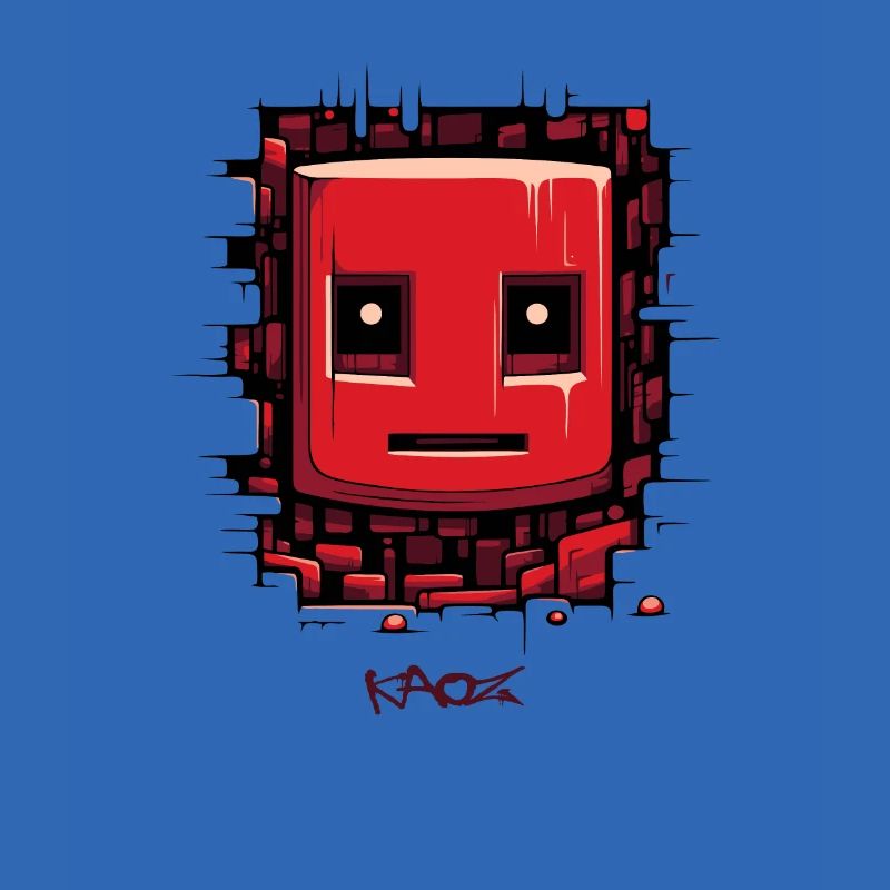Cracked Surface: Robot Face