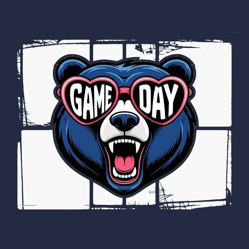 Game Day Bär mit Herzbrille