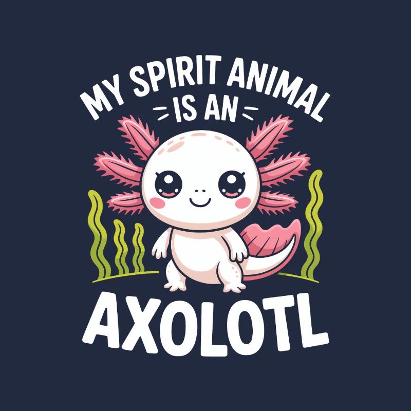 Axolotl Geisttier-Design