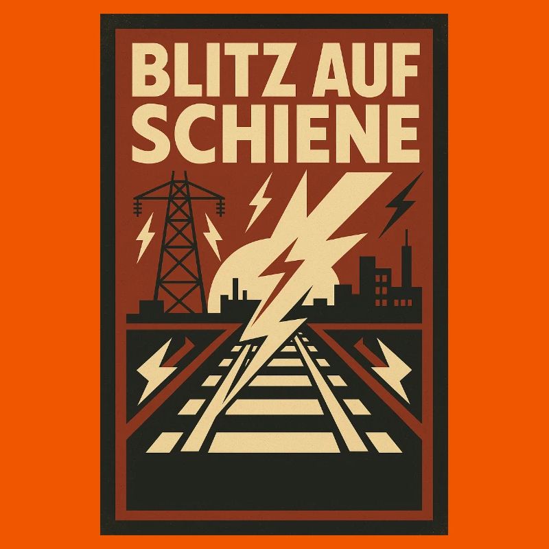 Blitz Schiene Eisenbahn