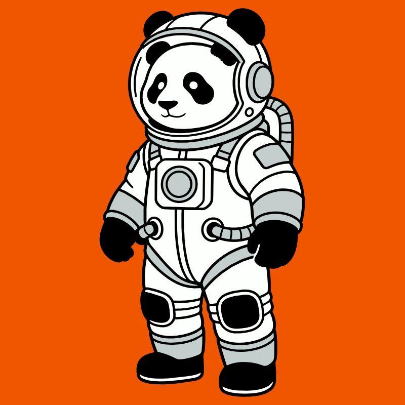 panda bear spacesuit