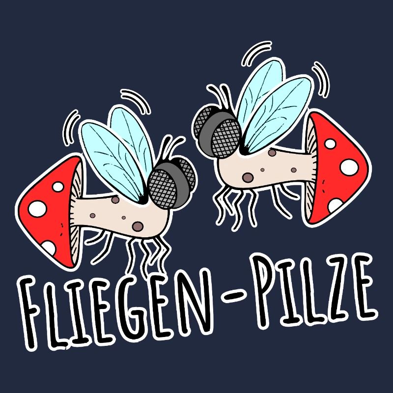 Deux champignons mouches