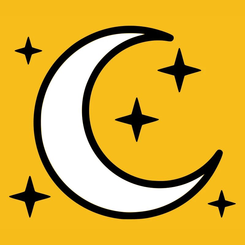 Crescent Moon & Stars | Magic Night