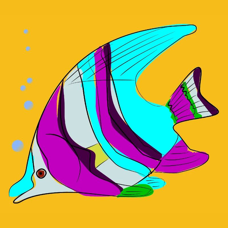 Fisch Farbig