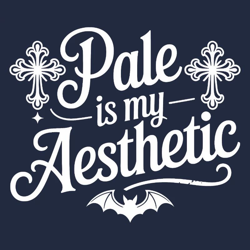 Pale Aesthetic Bat Typography