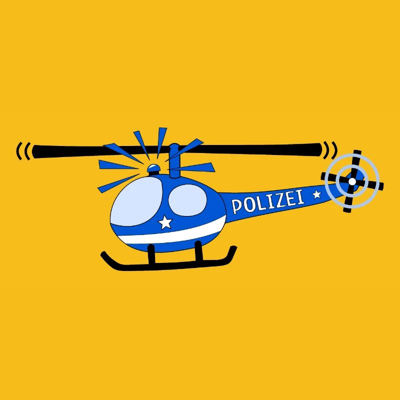 Hubschrauber Polizei Kinder