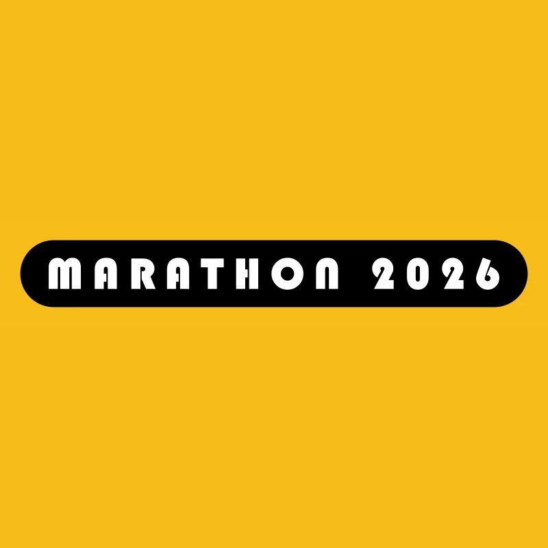 Lettrage Marathon 2026