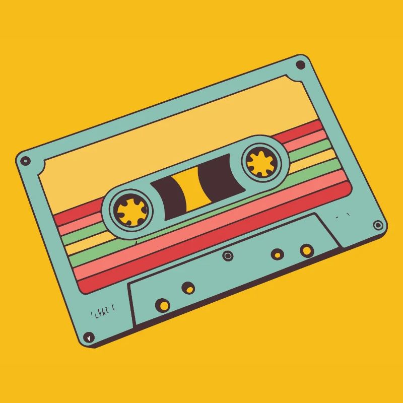 Retro Pastel Cassette