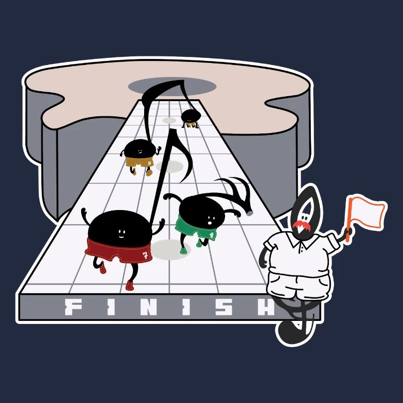 Ligne d’arrivée de la course à blobs