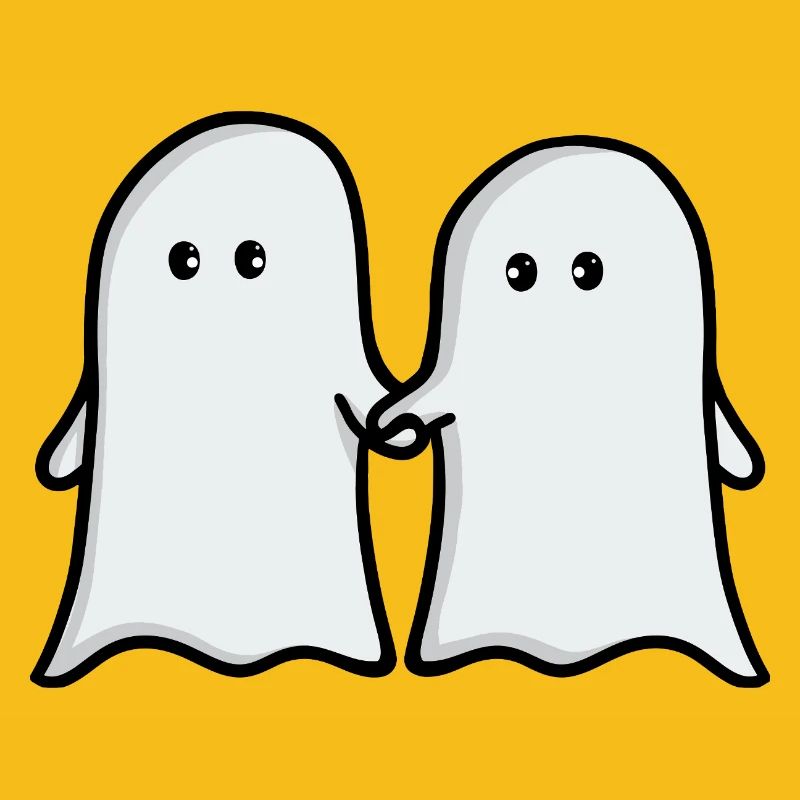Cute Ghost Duo Illustration