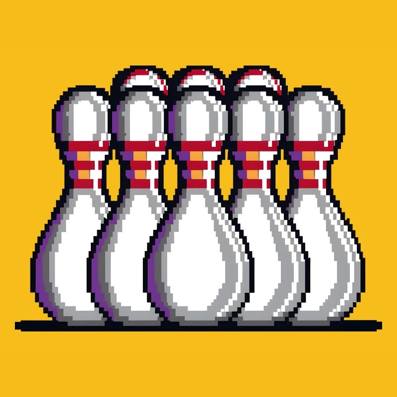 Pixel Bowling Pins
