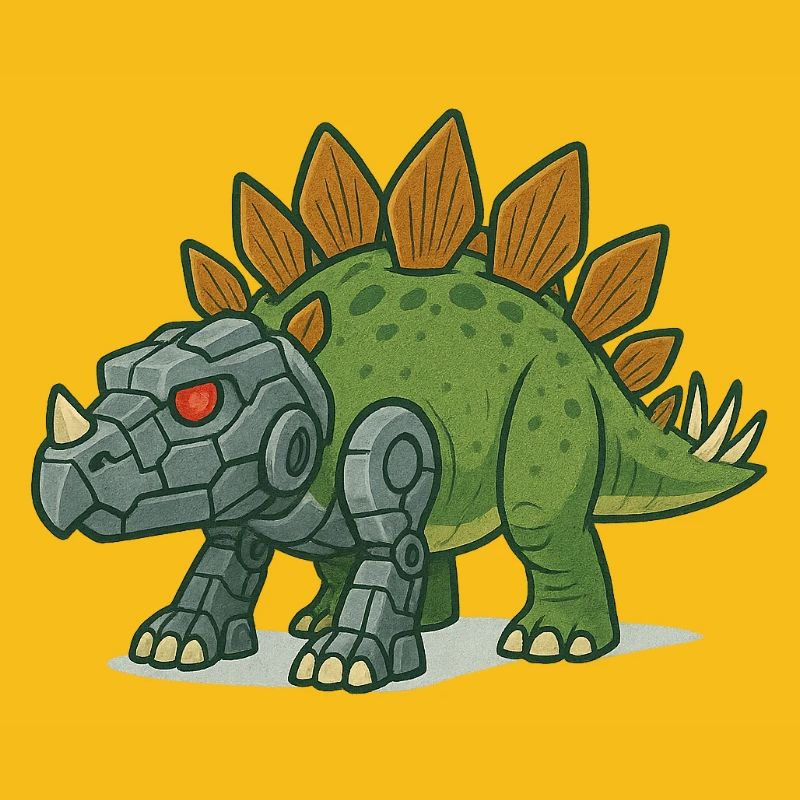 Stegosaurus Roboter Verwandlung