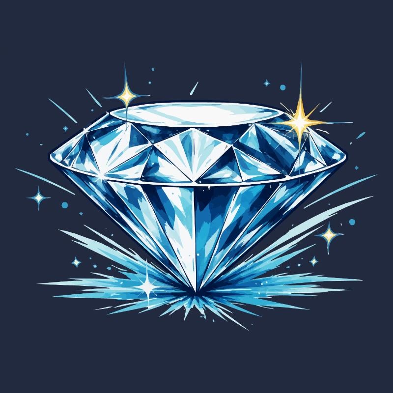 Eisblauer Diamant