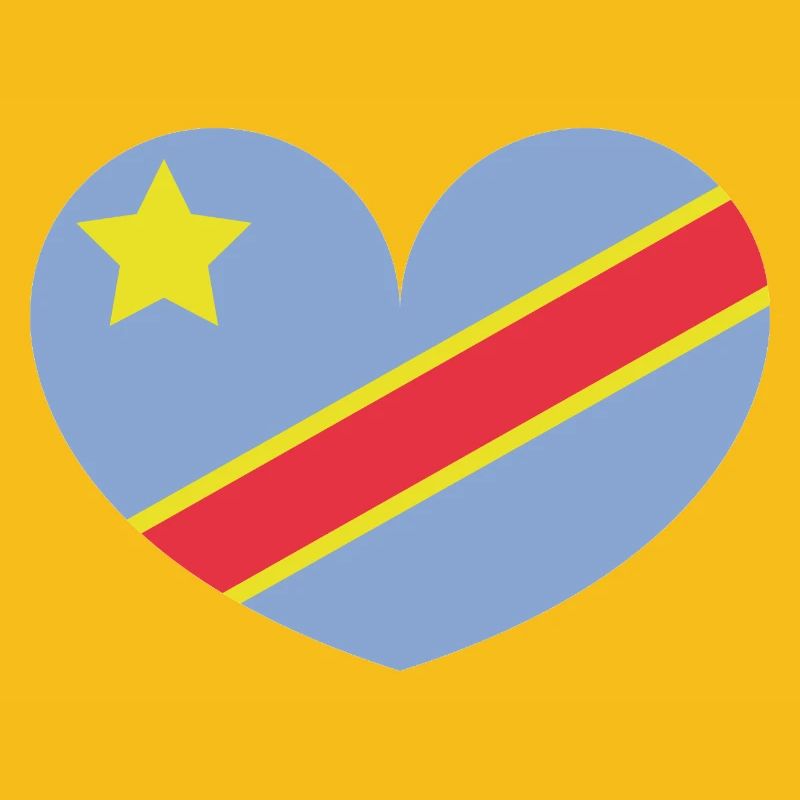 Congo heart flag