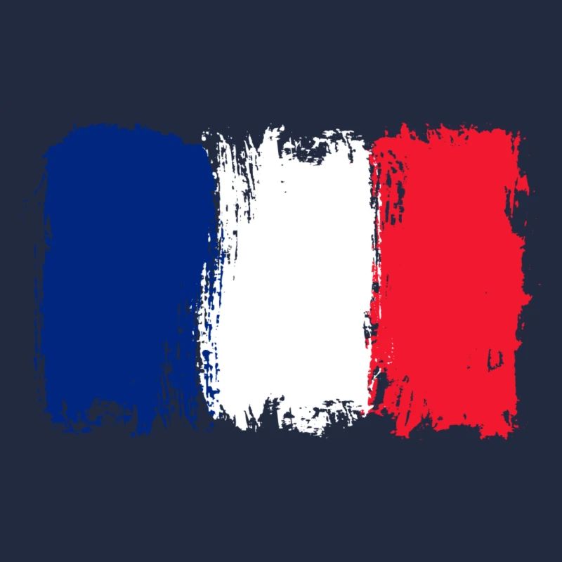 Drapeau Bleu Blanc Rouge Brush