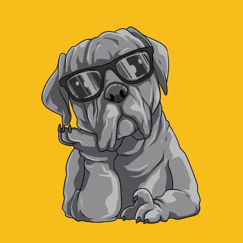 Cooler Cane Corso mit Sonnenbrille