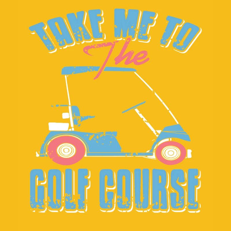 Bold Minimal Golf Bag Silhouette Course Vibe