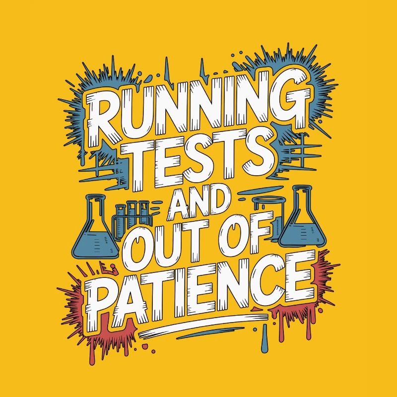 Lab Technician Running Tests And Laboratory Work