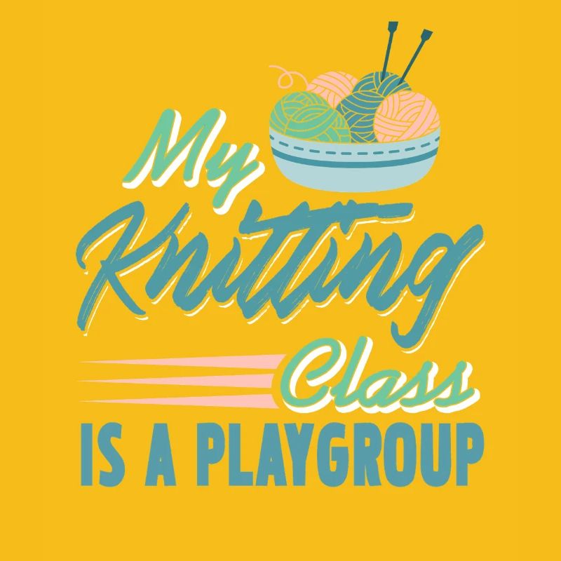 My Knitting Class Is a Playgroup Funny Yarn