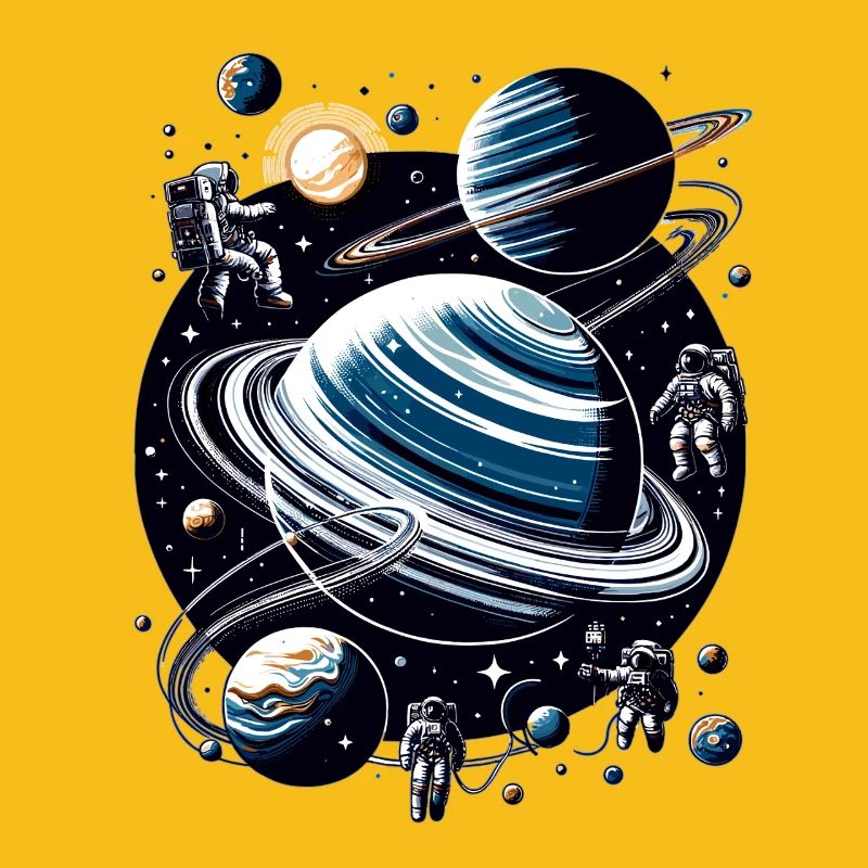 Ringed planet orbit: Astronauts